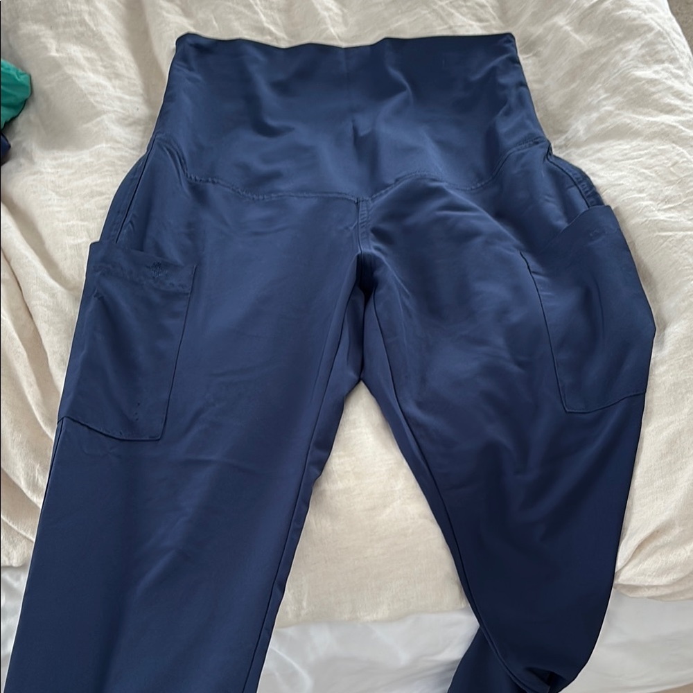 Navy Maternity Scrub Pants